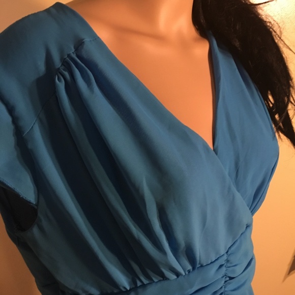 Sheer Light Blue Dress w/side zipper size XXL - Picture 5 of 9